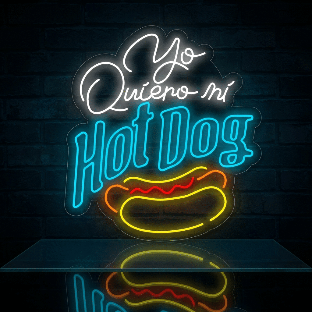 Neón Yo Quiero Mi Hot Dog