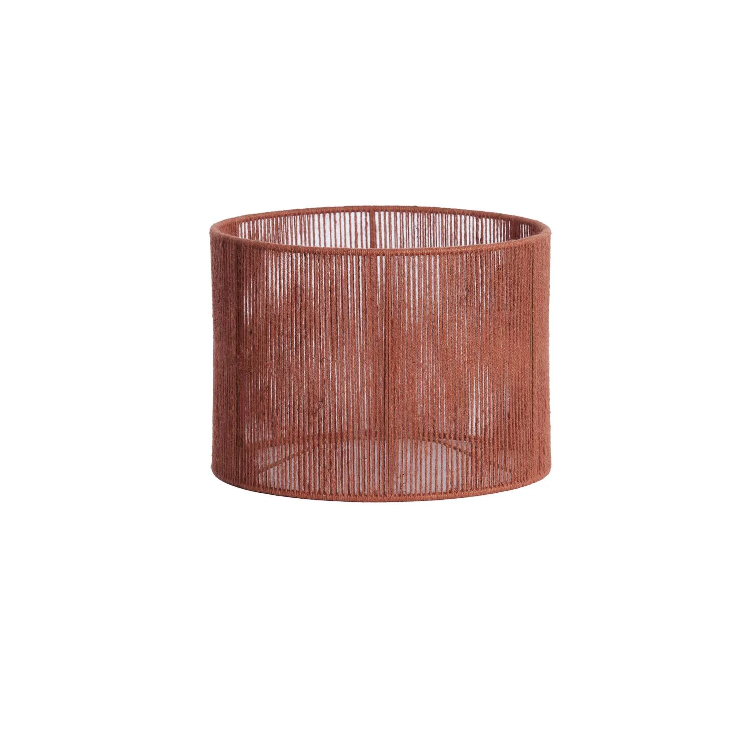 Pantalla de lámpara cilíndrica marrón con estilo Light & Living Tossa