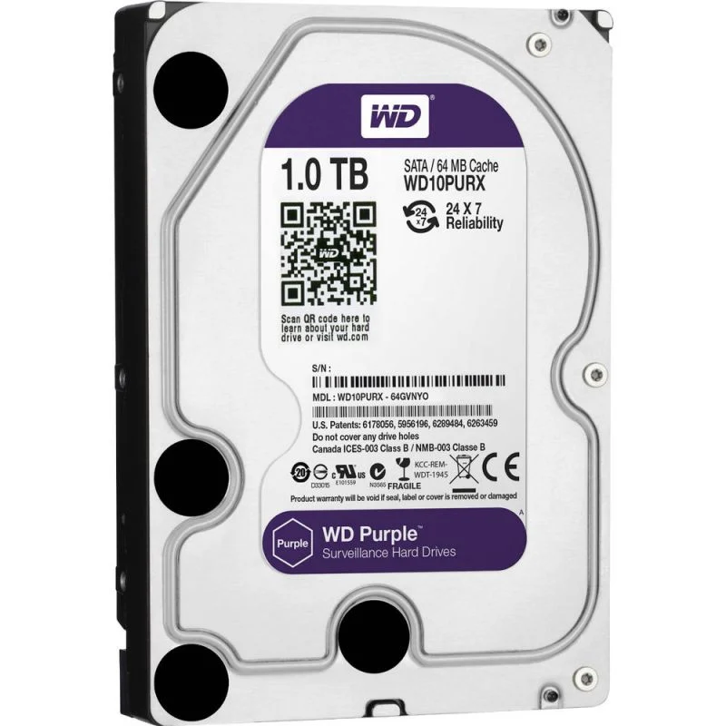 Disco Duro Western Digital WD Purple 1TB