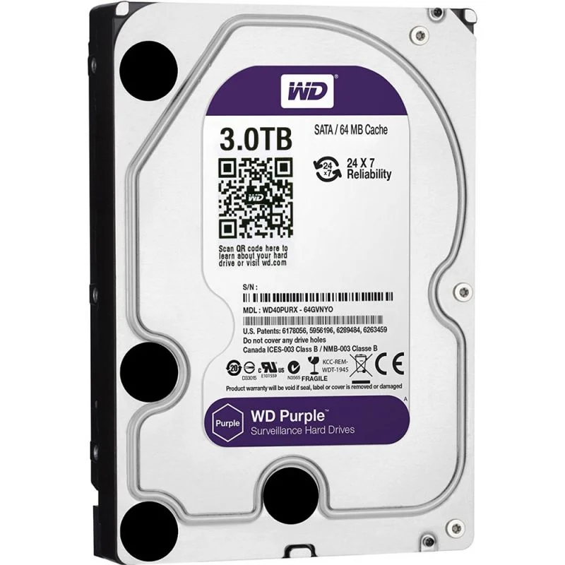 Disco Duro Western Digital WD Purple 3TB