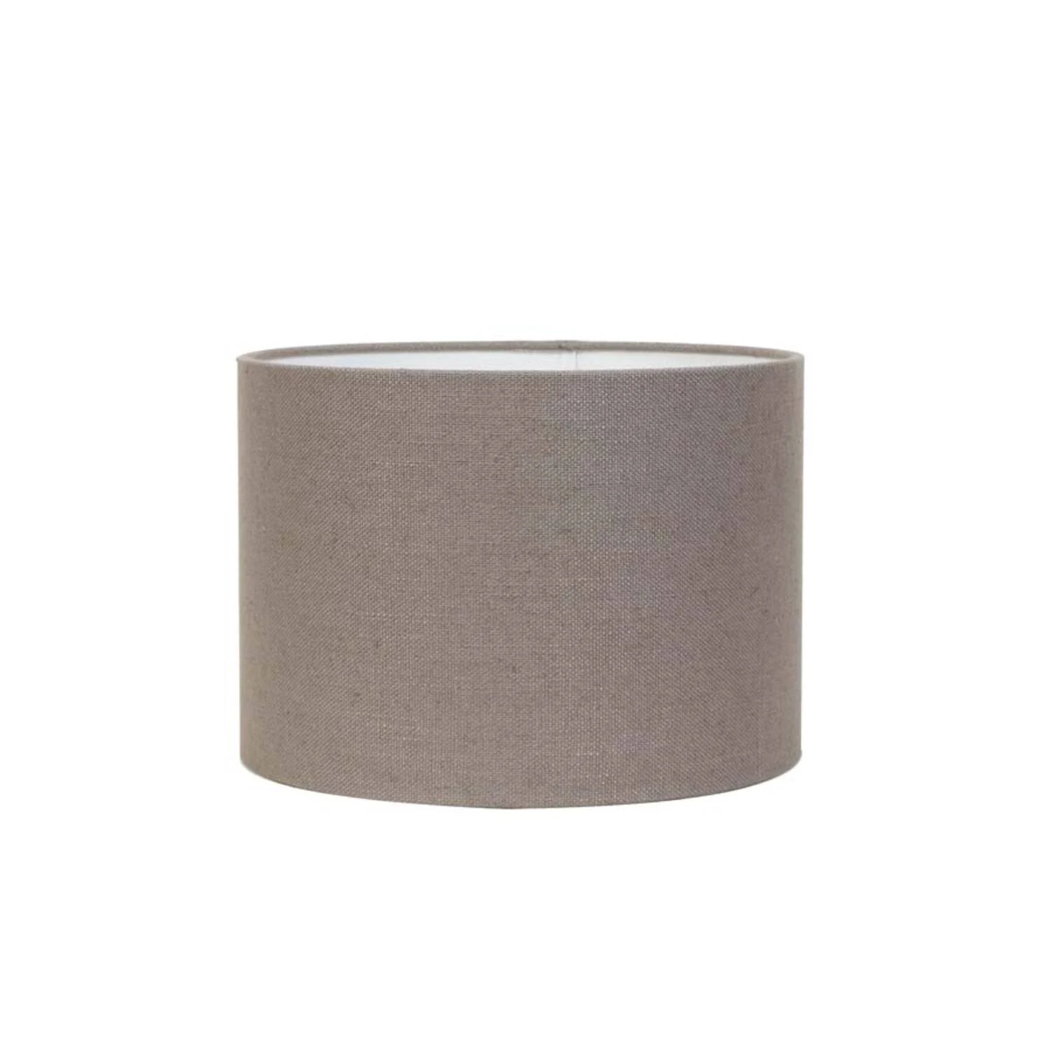 Pantalla de lámpara cilíndrica en tela taupe Light & Living Livigno