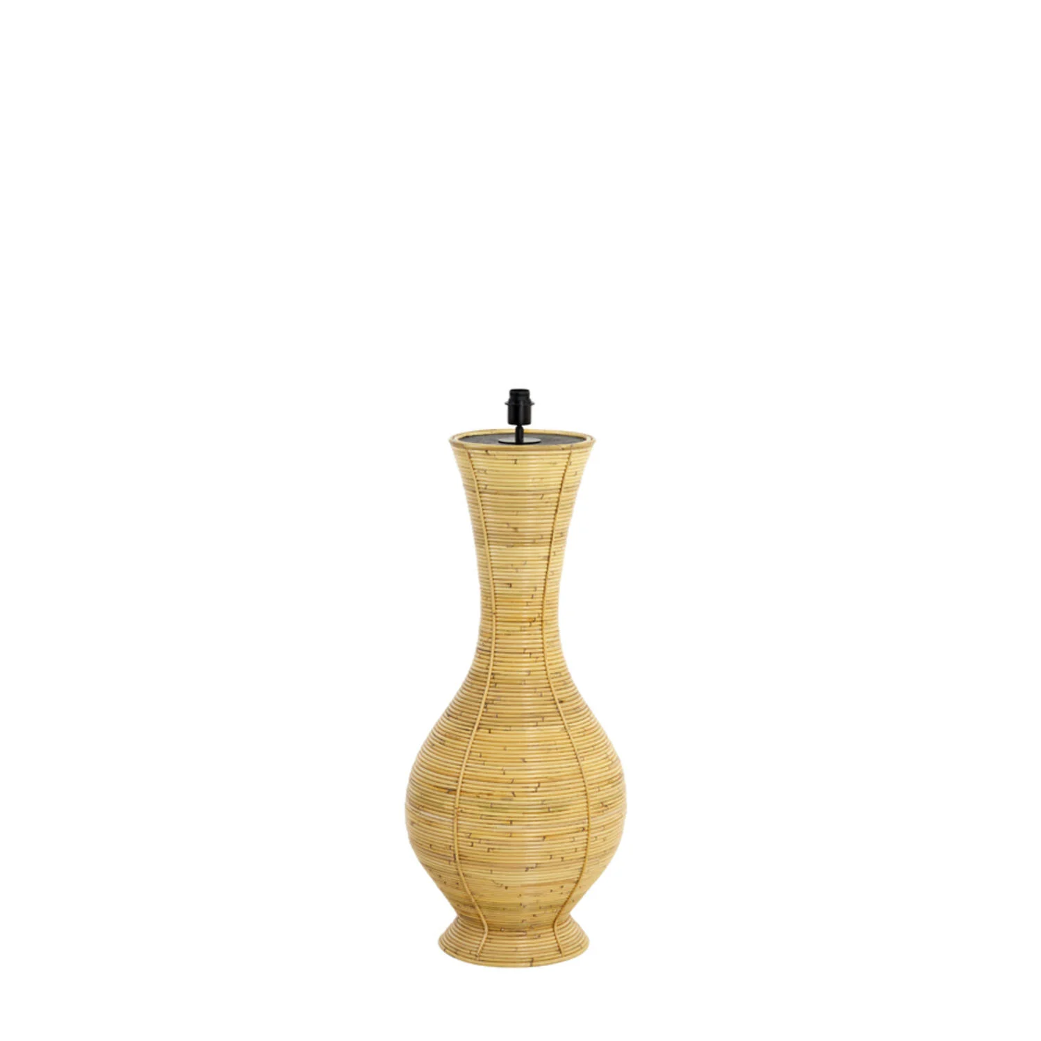 Lámpara de mesa de ratán Light & Living Bupak con forma de jarrón