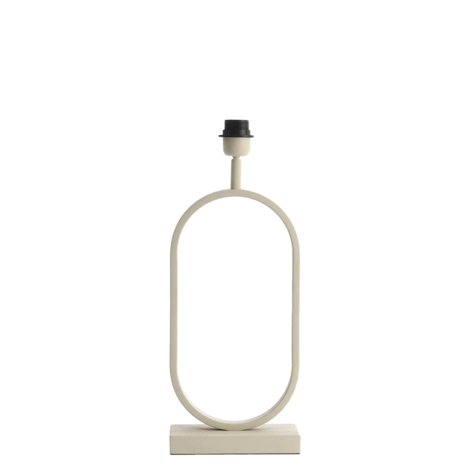 Base de lámpara blanca ovalada Light & Living Jamiri