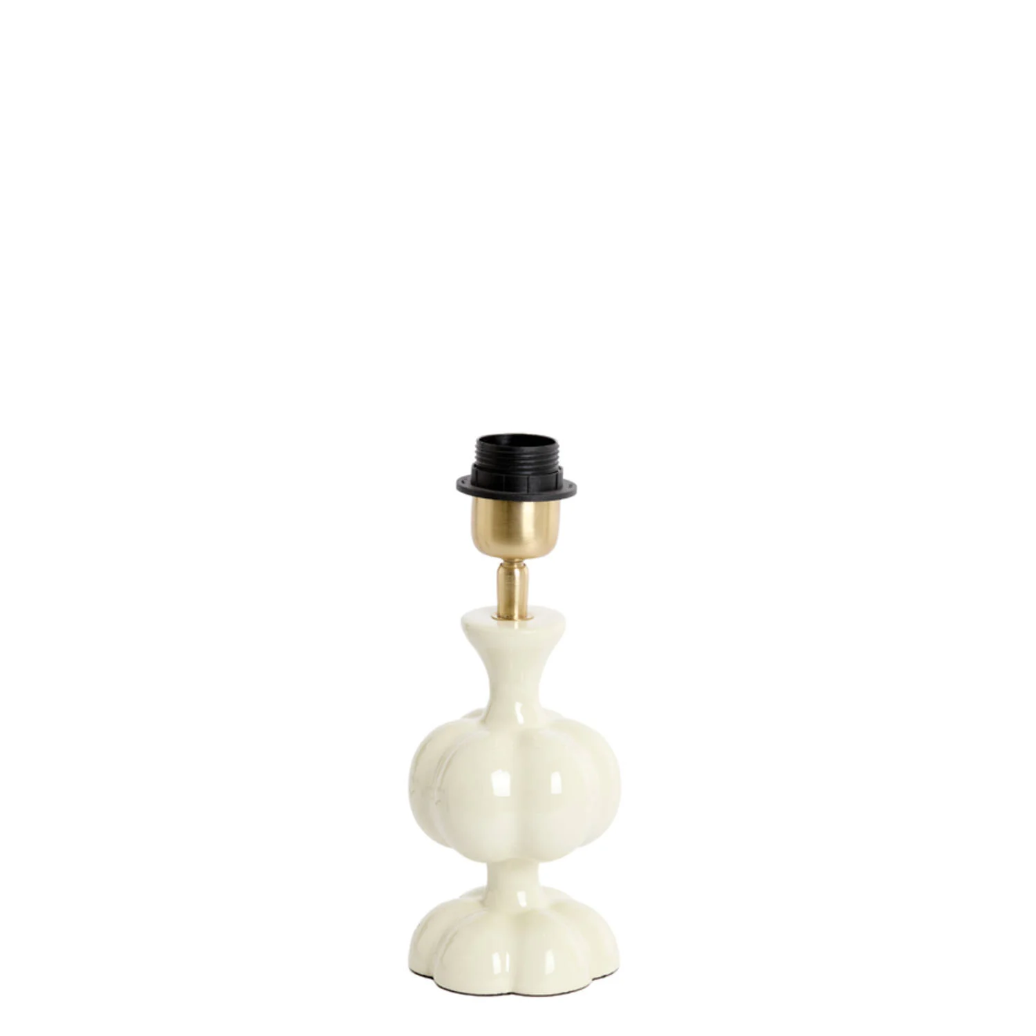 Pie de lámpara de cerámica color crema Light & Living Caldas