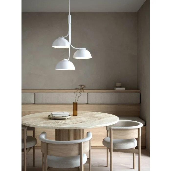 Design For The People by Nordlux TULLIO Lámpara Colgante Blanca, 3 luces
