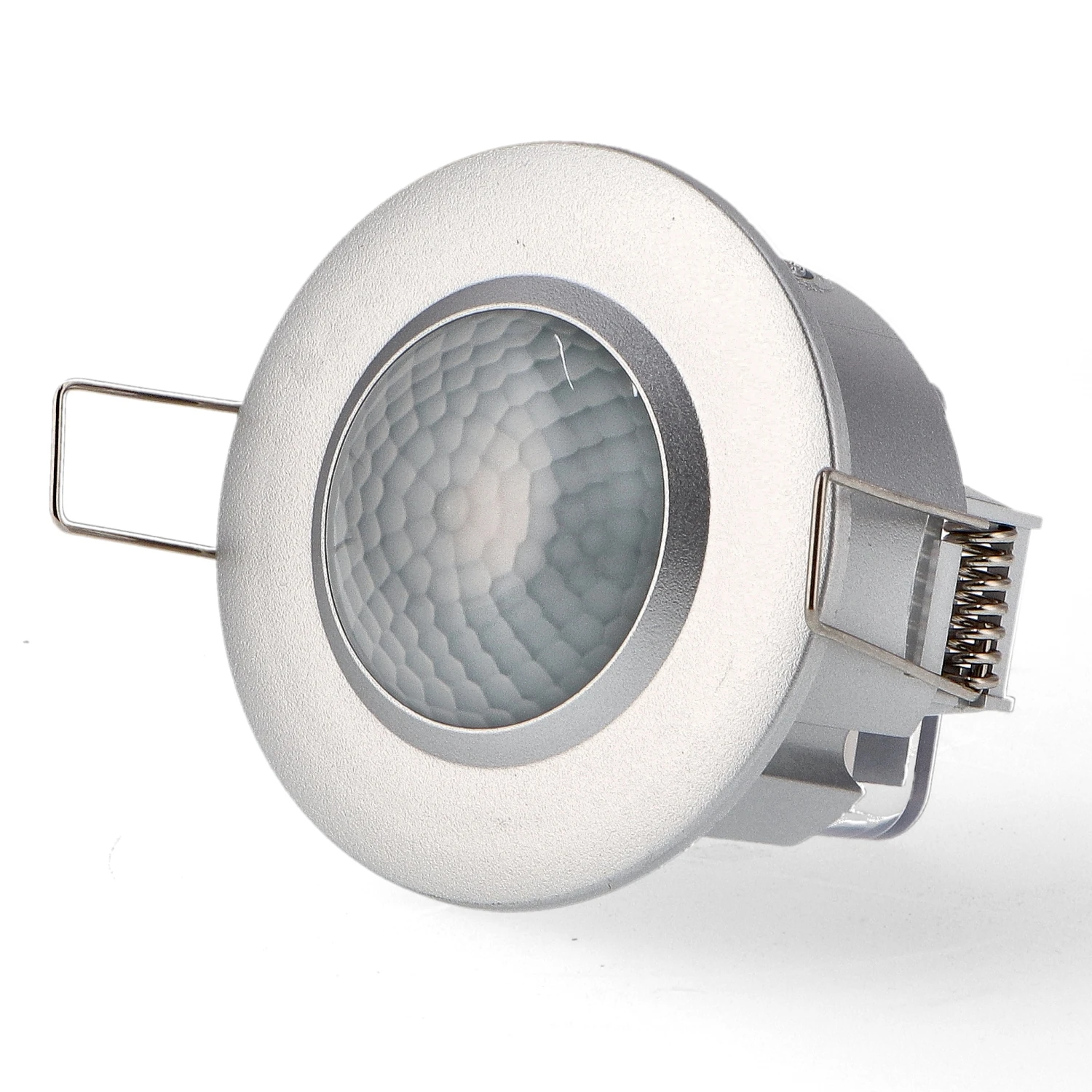 Detector de Movimiento PIR 360º Empotrable Plata