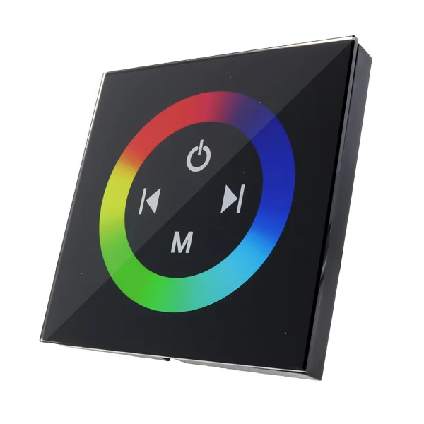 Dimmer Regulador Empotrable Táctil RGB para Tiras LED 12/24V