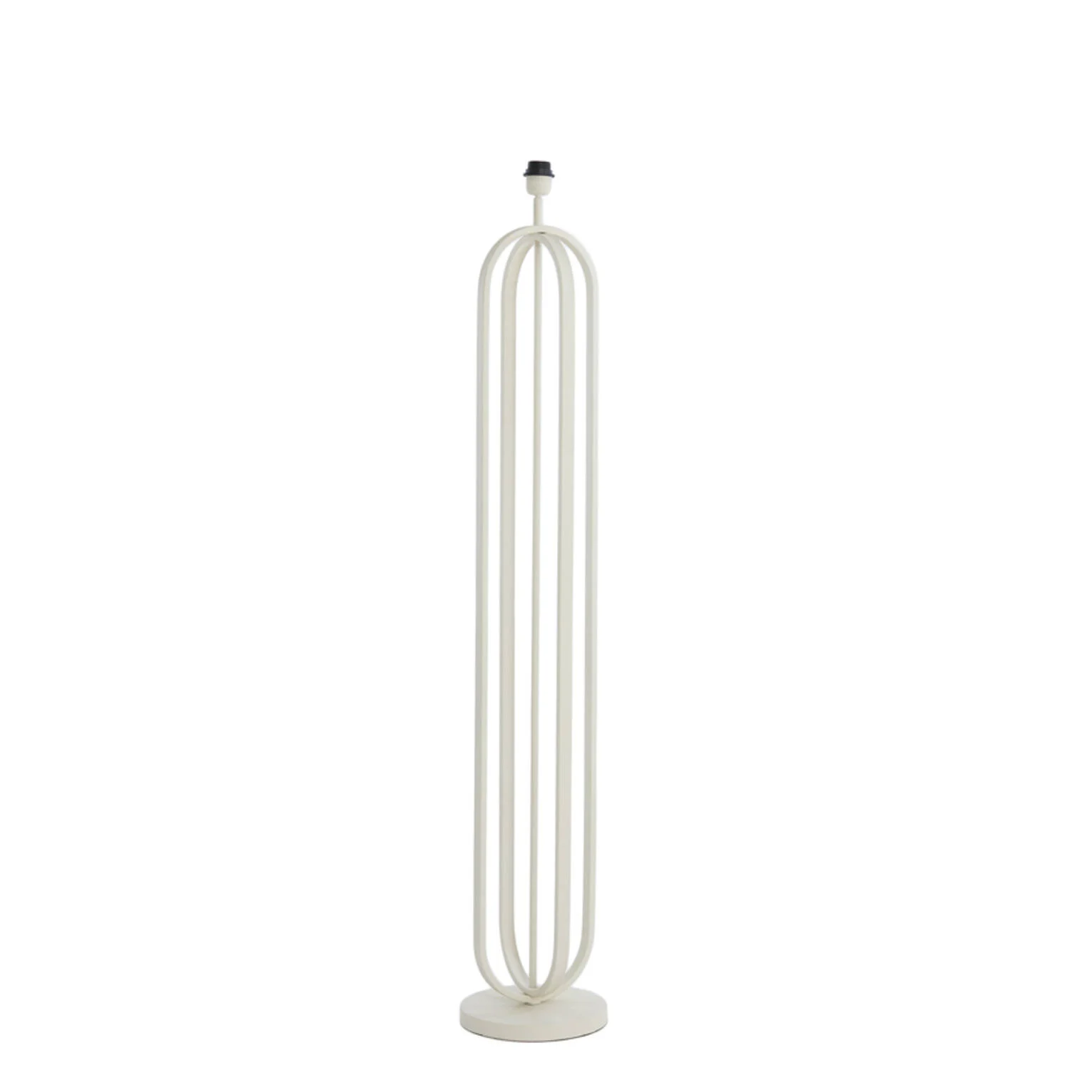 Base de lámpara metálica moderna blanca Light & Living Aster