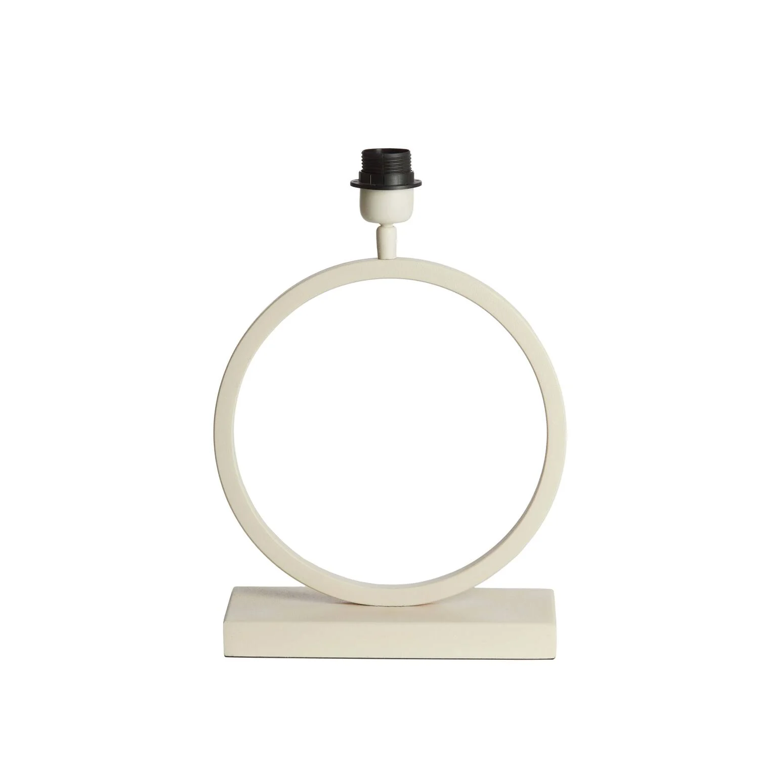 Base de lámpara beige moderna con forma circular Light & Living Liva
