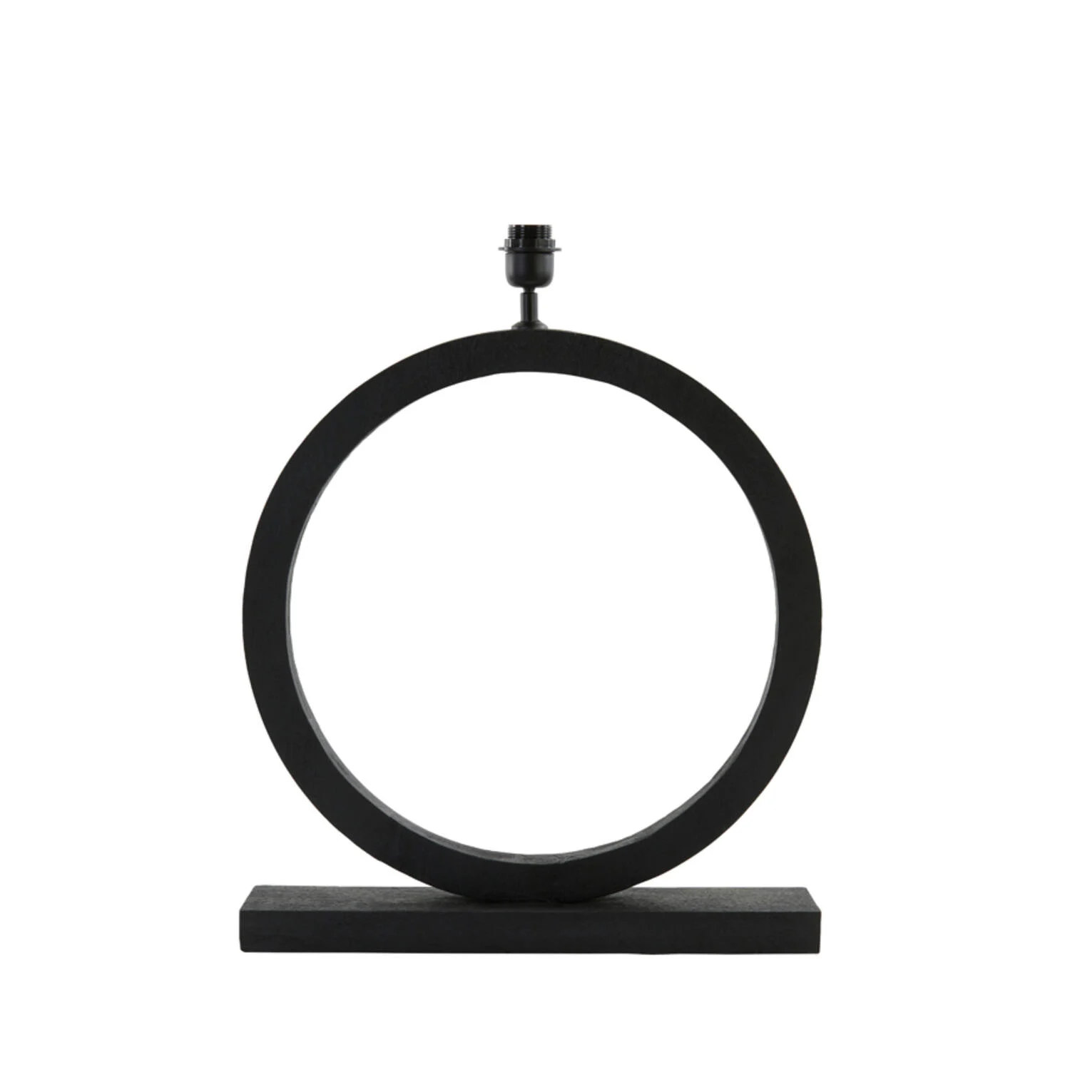 Base de lámpara negra en forma redonda Light & Living Tinar