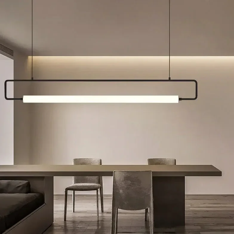 Lámpara colgante en forma de barra para comedor de estilo nórdico y minimalista