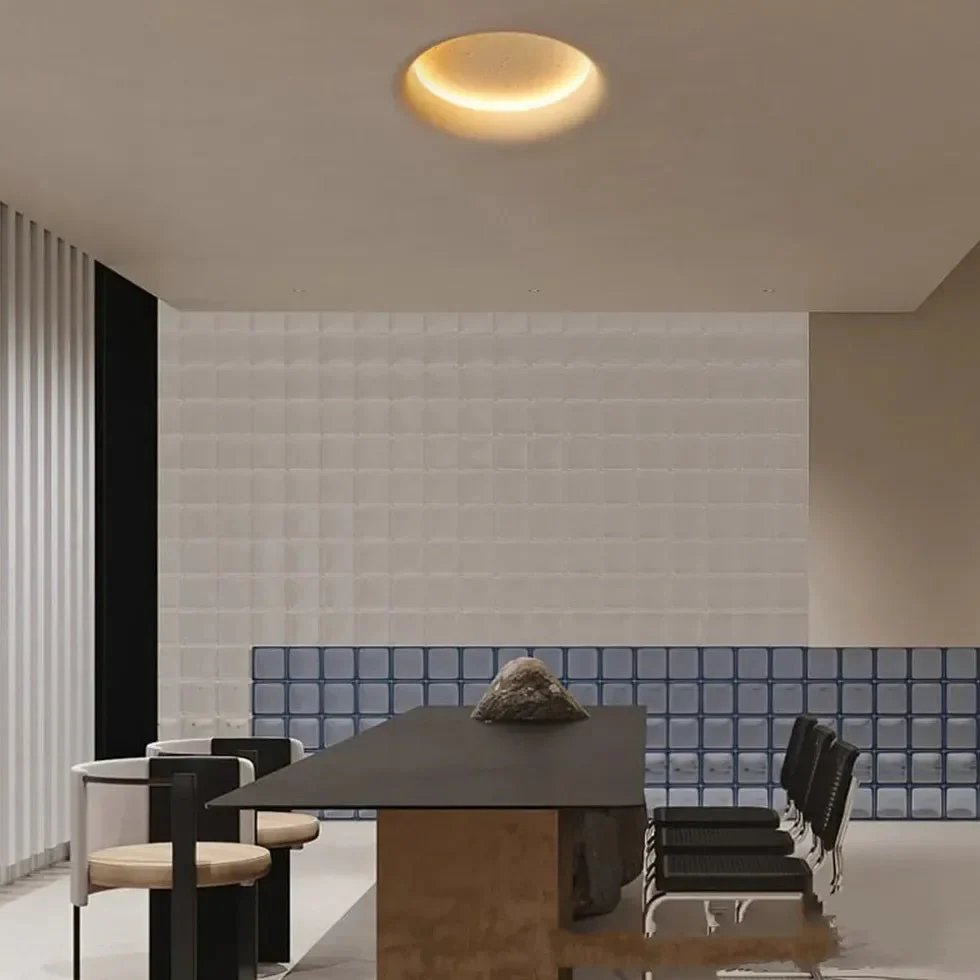 Aplique pared interior moderno diseño LED con forma de luna