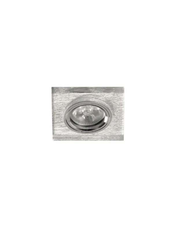 Empotrable Cuadrado Cristal Fondo Plata