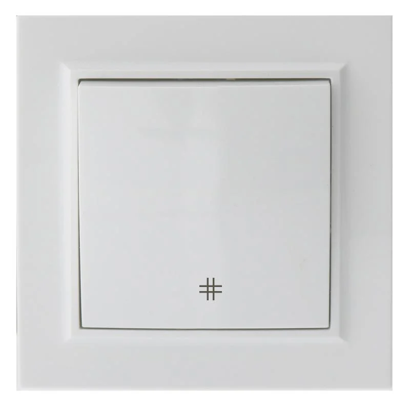 Interruptor Empotrable Simple Cruzamiento Blanco IP20 Serie wLine