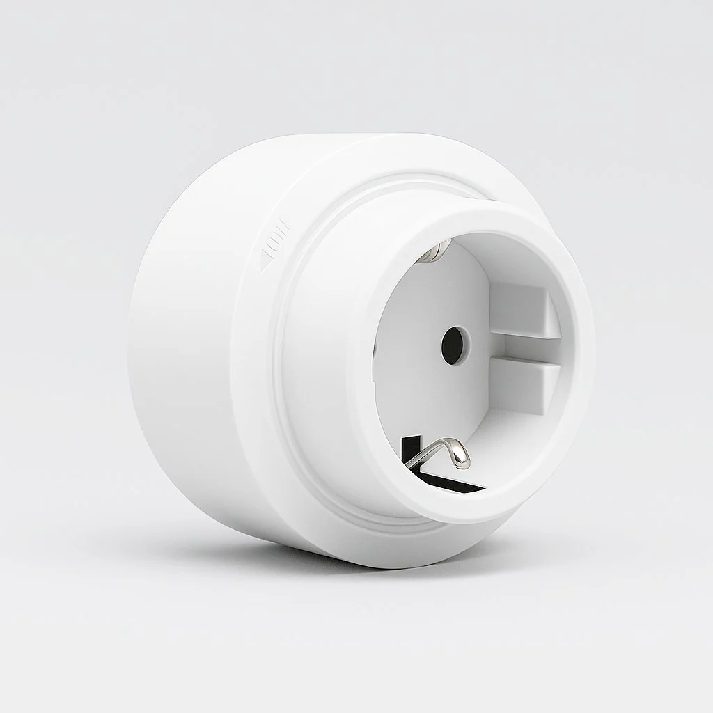 Enchufe Europeo Magnético Blanco Ø65