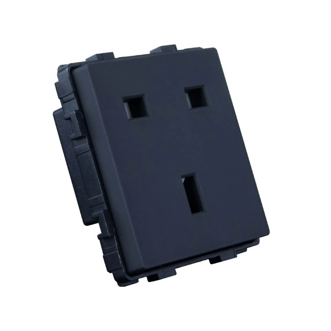 Enchufe Tipo G (UK) 16A IP20 Negro Serie Modern