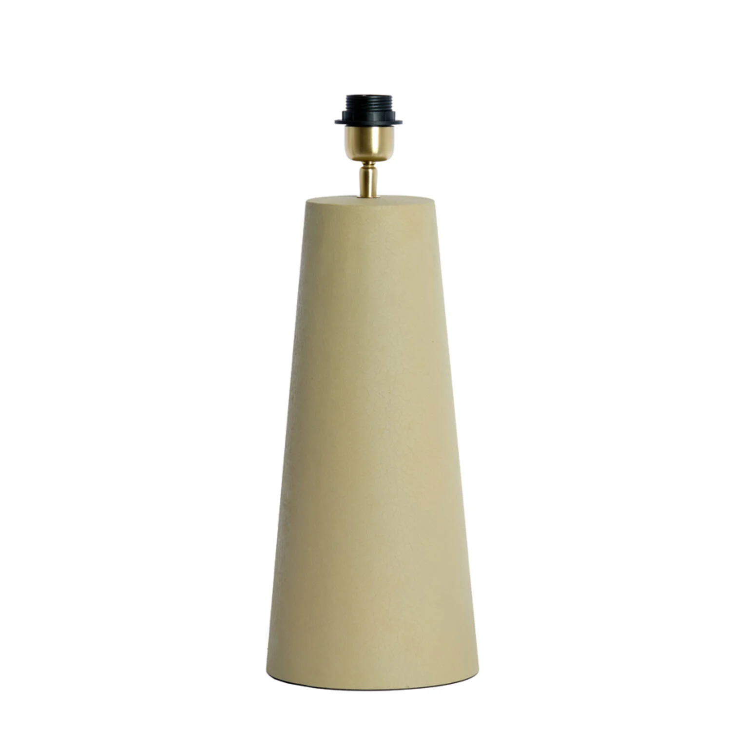 Base de lámpara cónica beige Light & Living Yelos