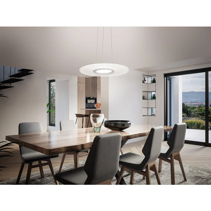 Fabas Luce Angelica Lámpara Colgante LED Blanca, 1 luz