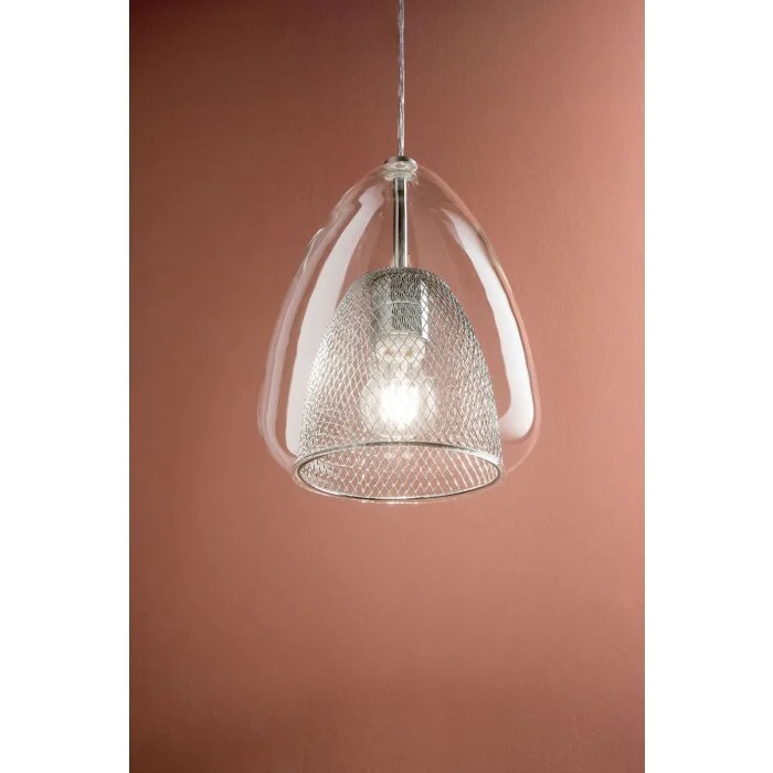 Fabas Luce Britton Lámpara Colgante Blanca, 1 luz