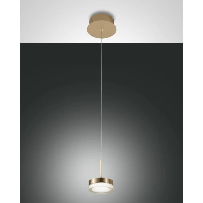 Fabas Luce Dunk Lámpara Colgante LED Latón, 1 luz