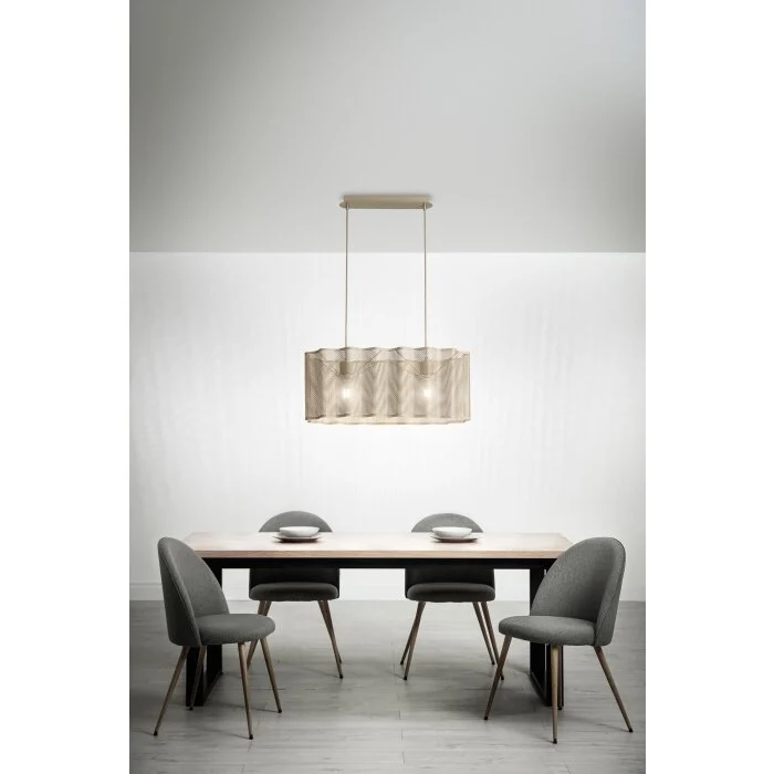 Fabas Luce Glicine Lámpara Colgante dorado, 2 luces