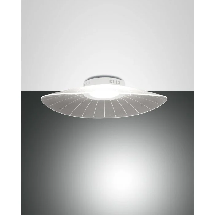Fabas Luce Vela Lámpara de Techo LED Blanca, 1 luz