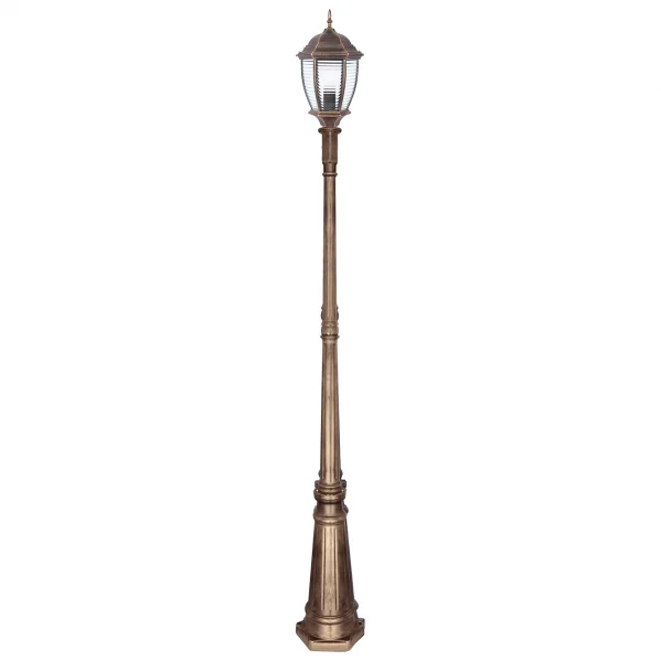 Farola Exterior Metal 1XE27 Bronce/Oro IP44