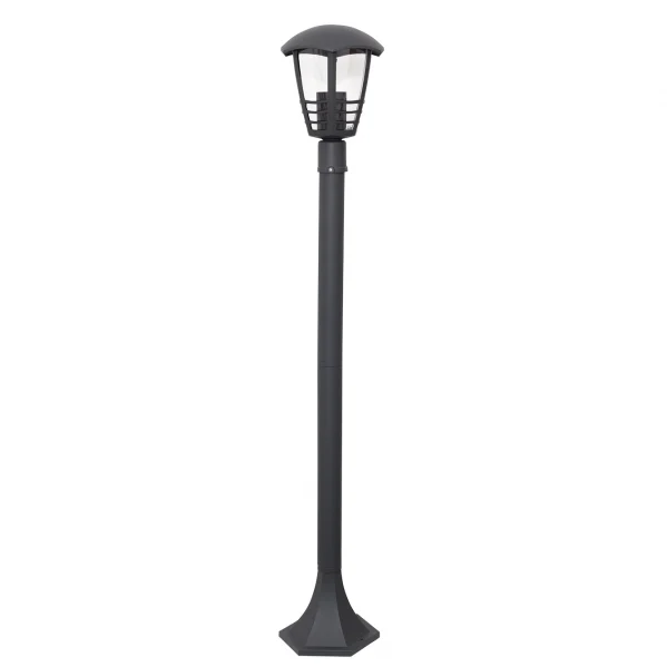 Farola de Exterior para Jardín Antracita Metal / Policarbonato 1xE27 IP44