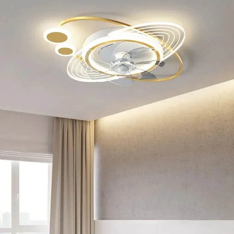 Ventiladores de techo con luz juveniles diseño moderno creativo