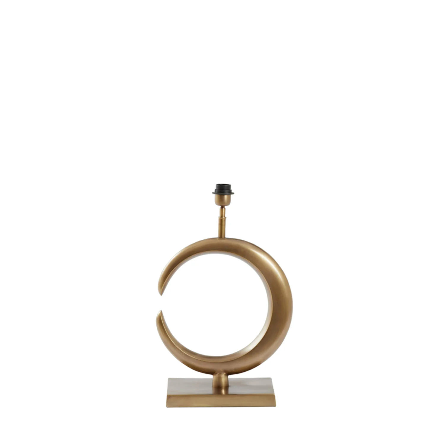 Base de lámpara en forma de anillo dorado Light & Living Lune