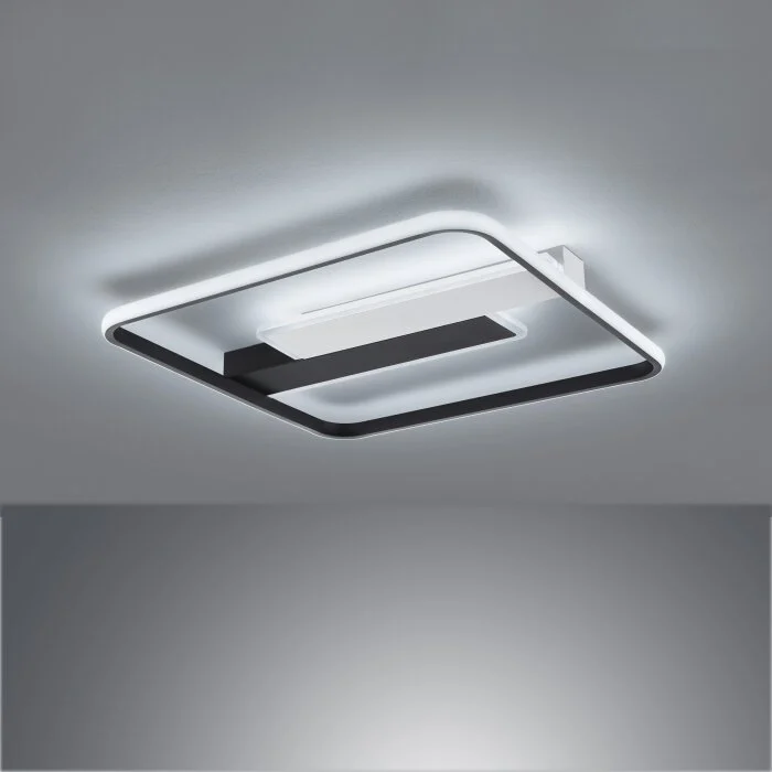 Fischer & Honsel Blithe Lámpara de Techo LED Negro, Blanca, 1 luz