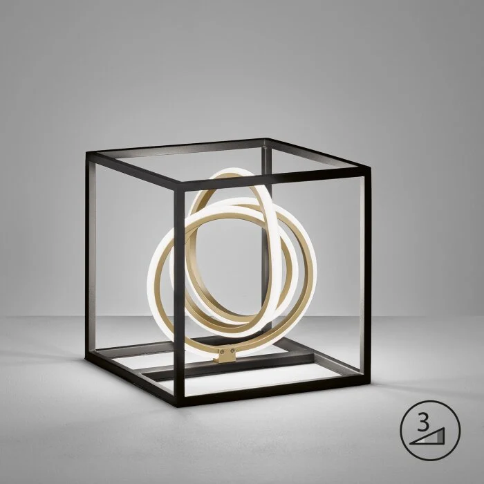 Fischer & Honsel Gisi Lámpara de mesa LED Negro, 1 luz