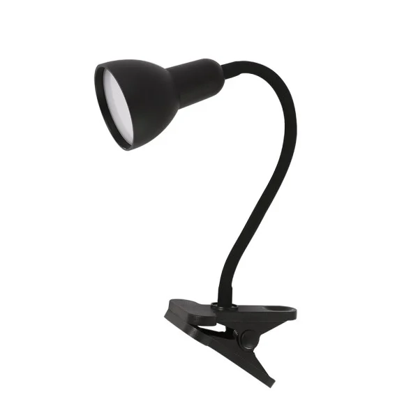 Flexo LED Negro 6W 450LM Cabezal Flexible y Orientable