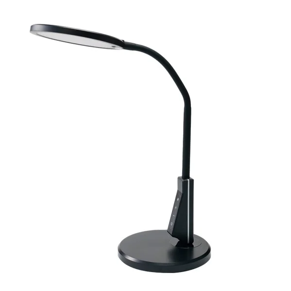 Flexo LED Negro 7W 595LM CCT Cabezal Flexible y Orientable