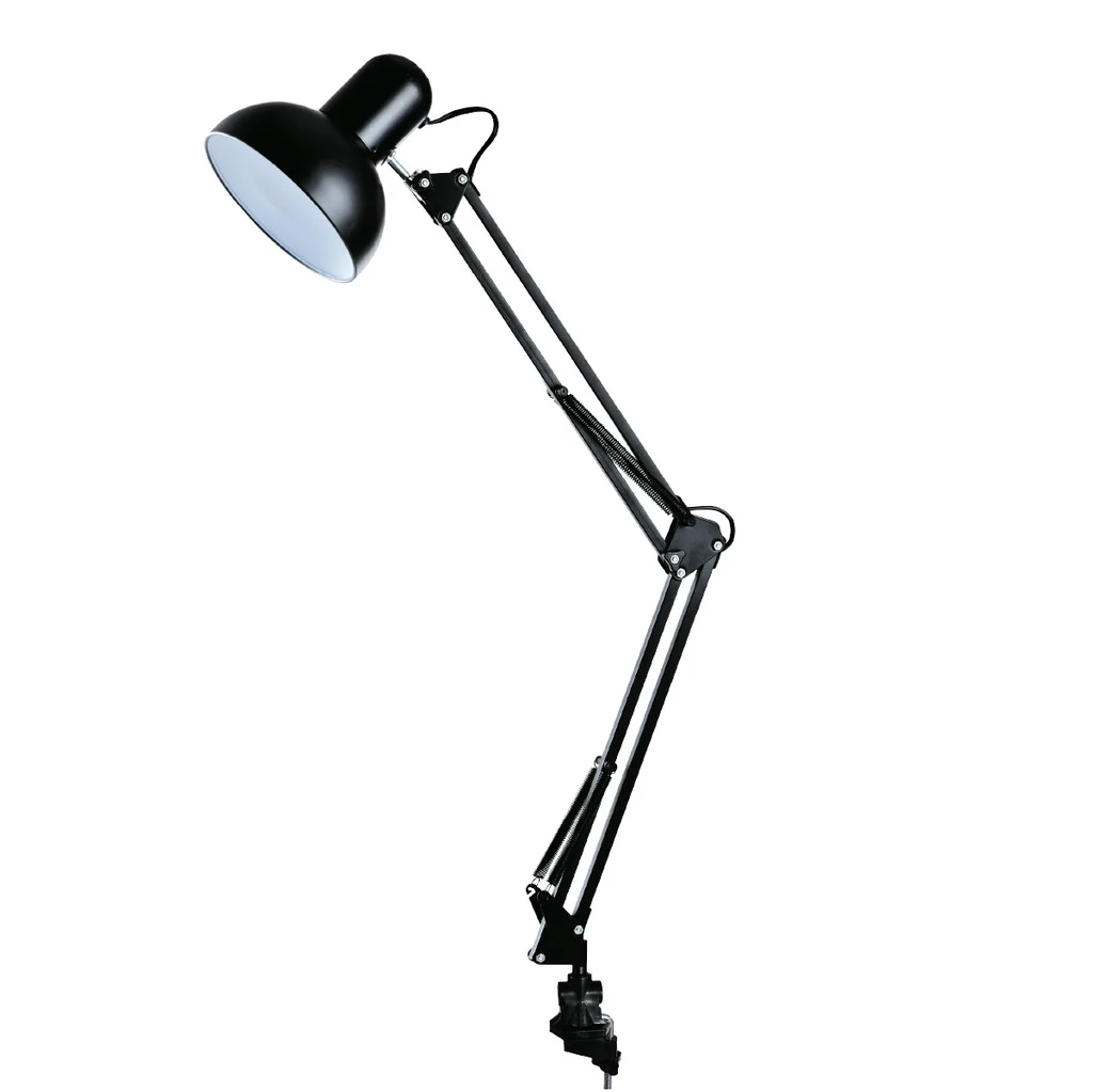 Flexo Sobremesa Pinza Arquitecto Negro 1XE27
