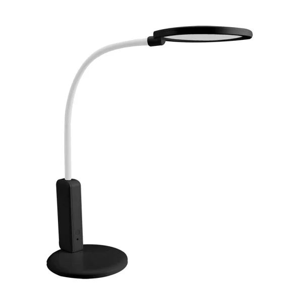 Flexo LED Negro/Blanco 7W 590LM Cabezal Flexible y Orientable