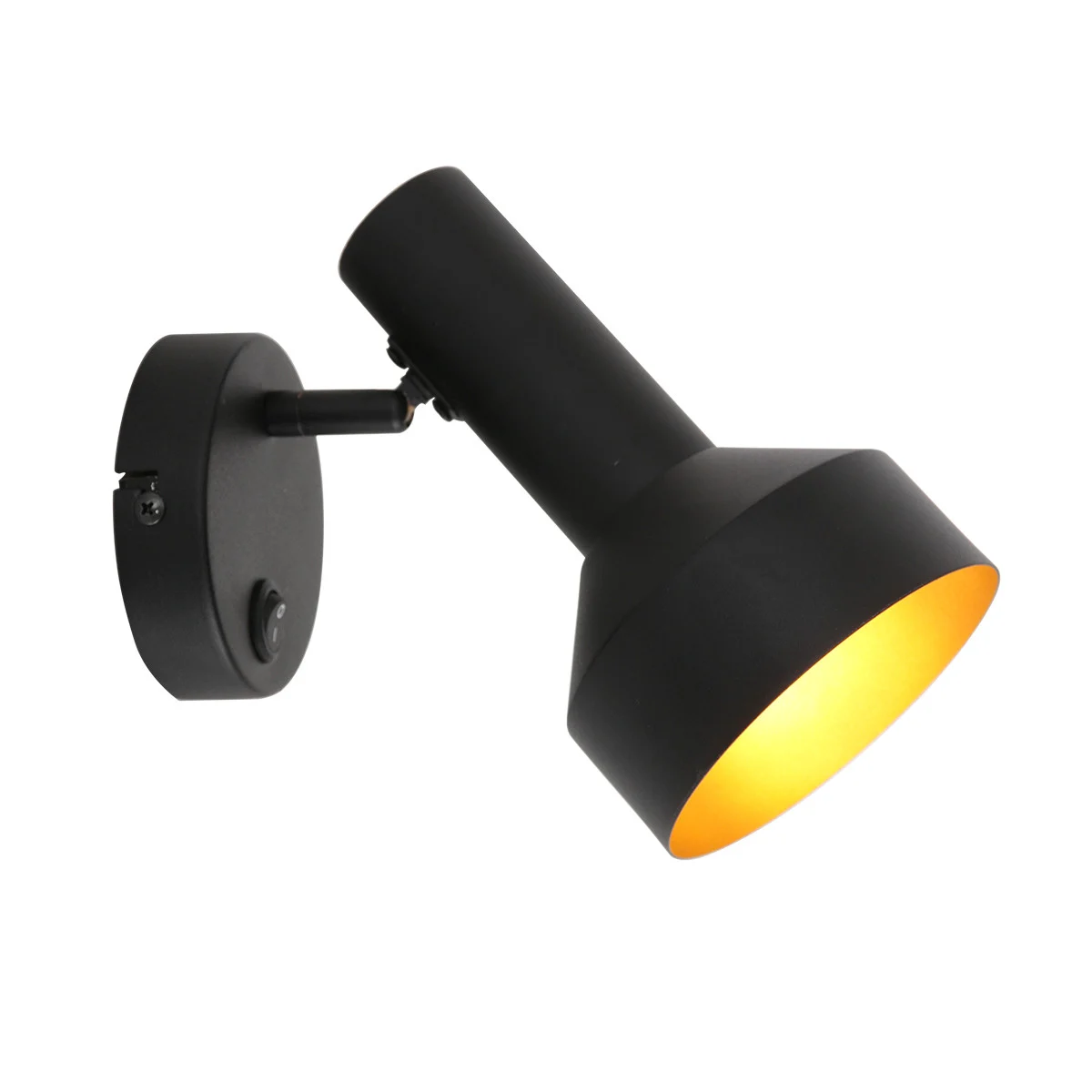 Foco de pared negro y dorado Anne Lighting Bundle