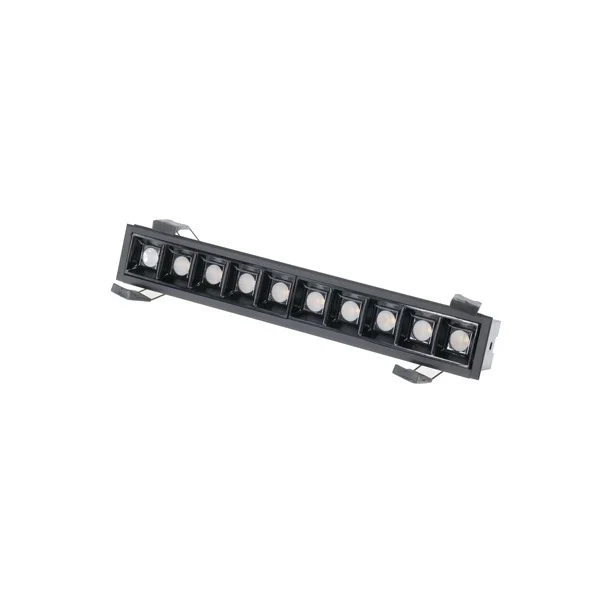 Foco Downlight LED 10W Lineal Negro Lifud 120 Lm/W CRI 90 UGR 17