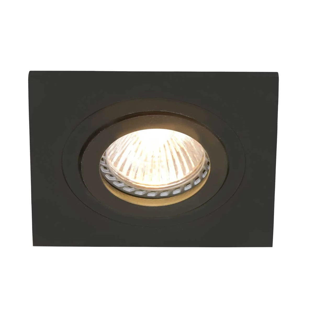 Foco empotrable cuadrado negro Mexlite Square