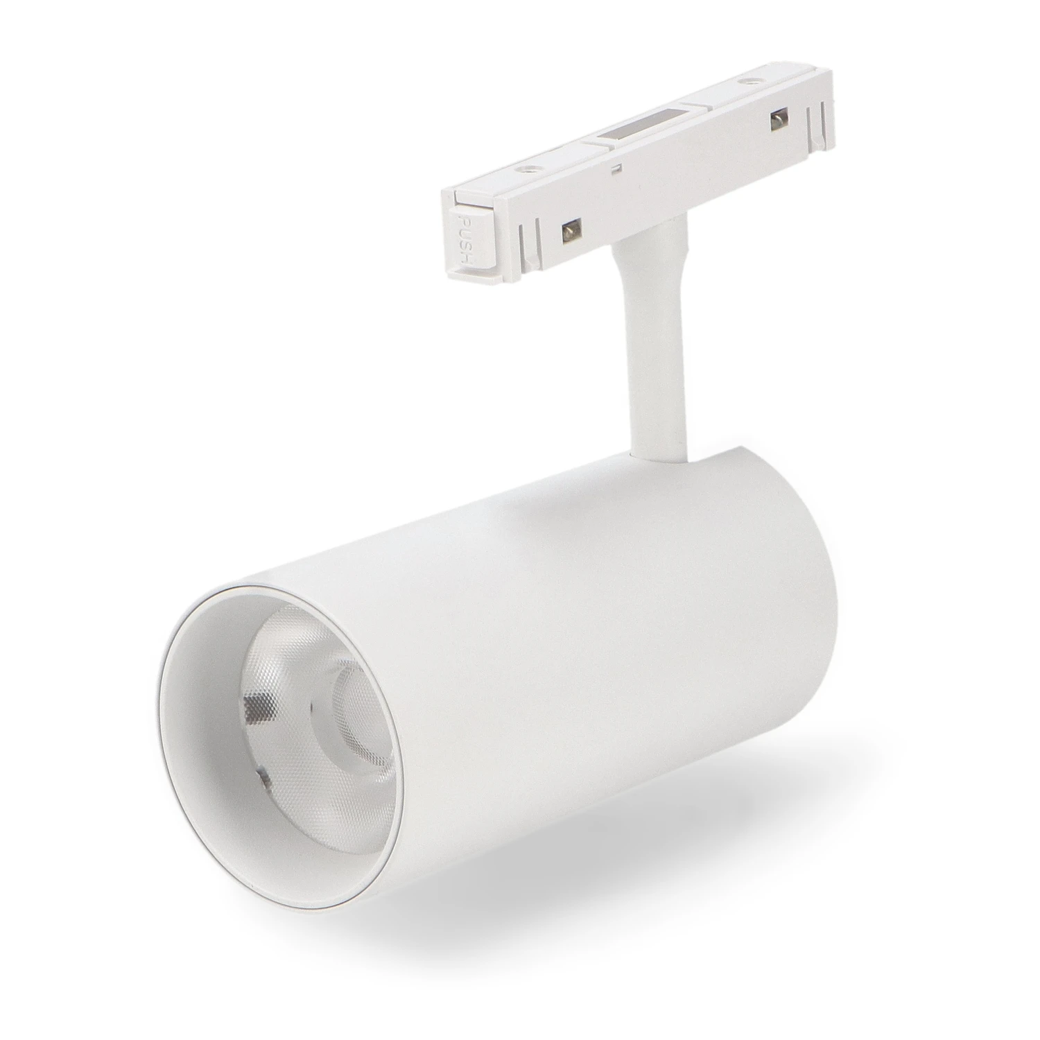 Foco LED Blanco 20W para Carril Magnético Detail Chip Osram 48V Monofásico CRI 90 UGR 17 Serie Detail