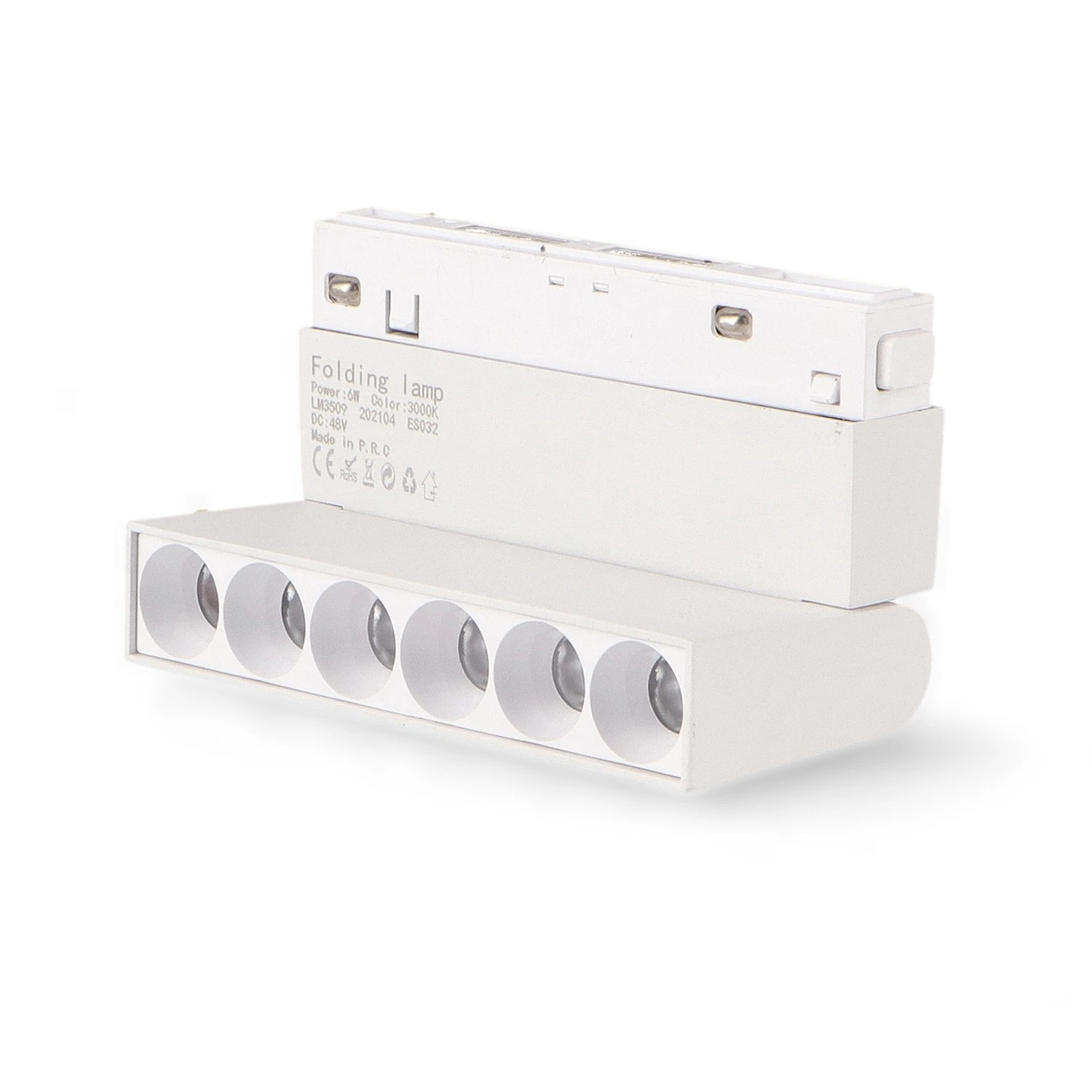 Foco LED Blanco para Carril Magnético 6W Magne Chip Osram 48V Monofásico  CRI 90 UGR 17 Serie Even