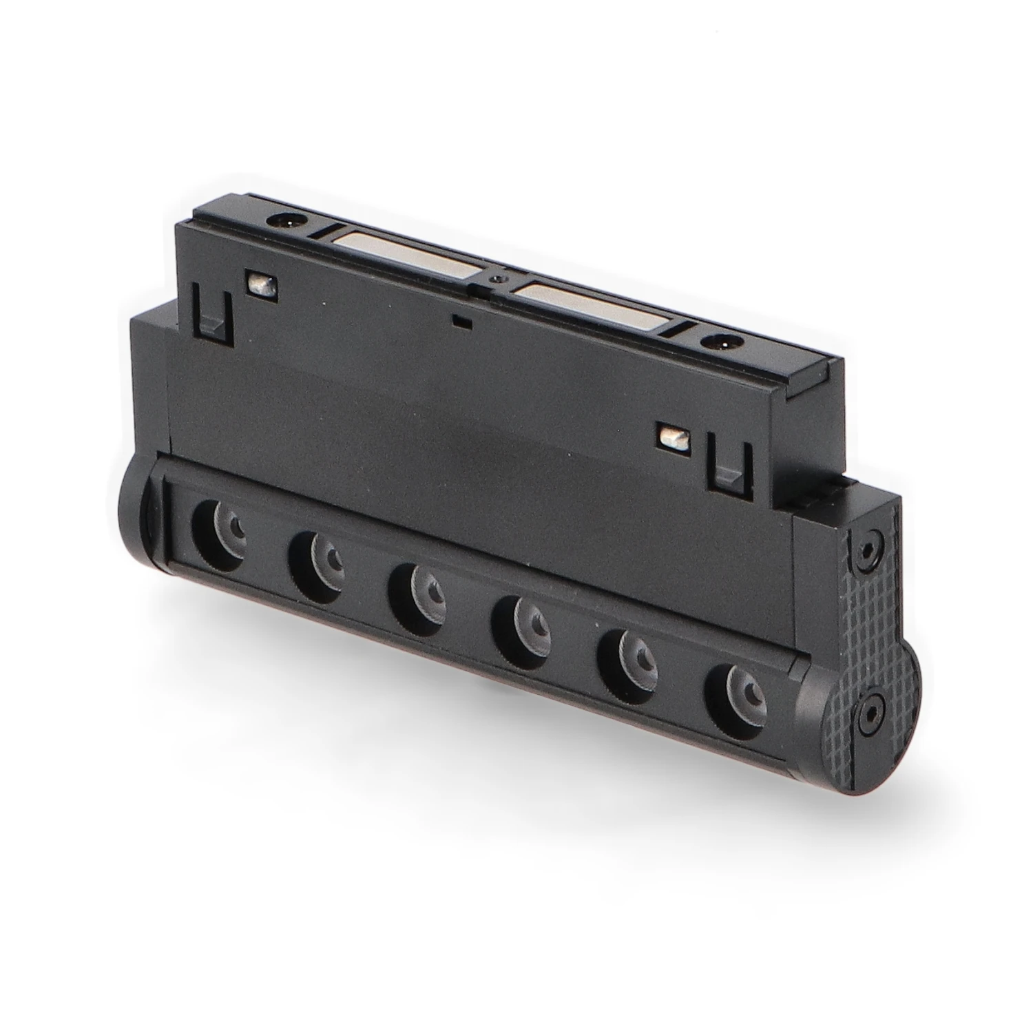 Foco Lineal Puntos LED Negro 6W para Carril Magnético Monofásico Detail Chip Osram 48V CRI 90 UGR 17 Serie Detail