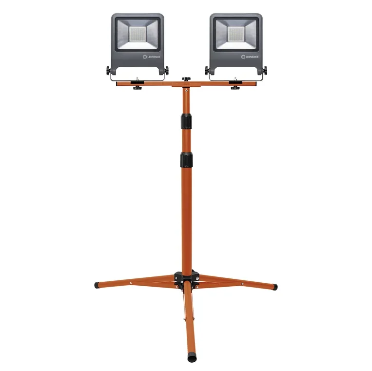 Foco Proyector LED 2X50W con Trípode Telescópico LEDVANCE-OSRAM TRIPOD 180cm  90lm/W IP65 9000LM