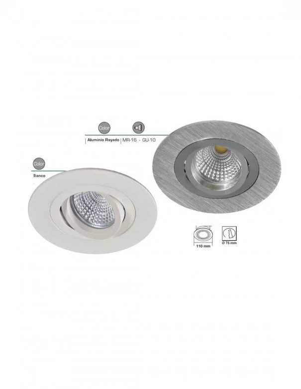 Focos Redondo Blanco 11CM