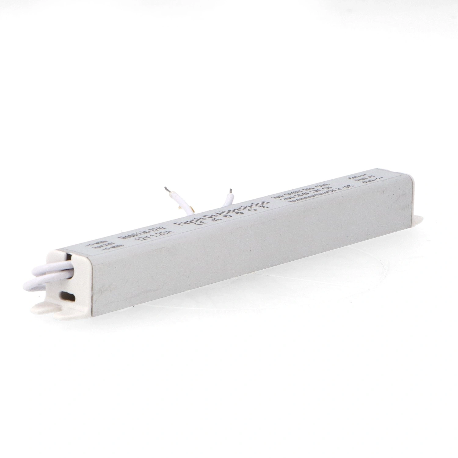 Fuente de Alimentación Super Slim 15W 12VDC para Tiras LED IP20 (Especial Perfiles)