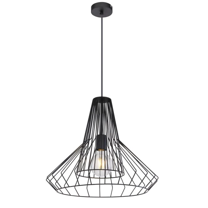 Globo CAVIA Lámpara Colgante Negro, 1 luz