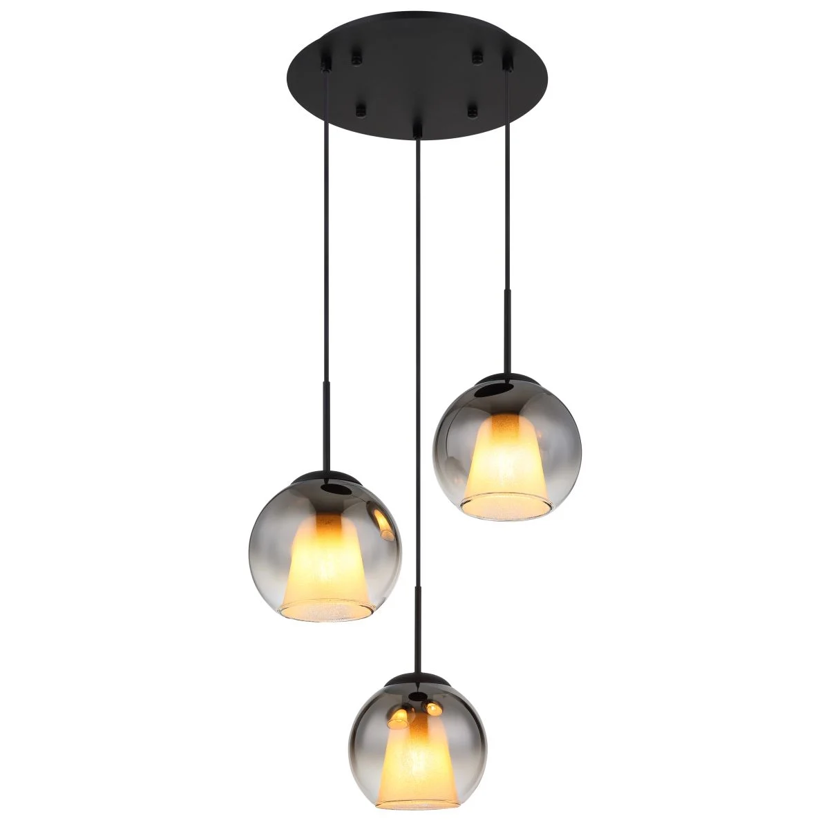 Lámpara moderna colgante con esferas de cristal Barry