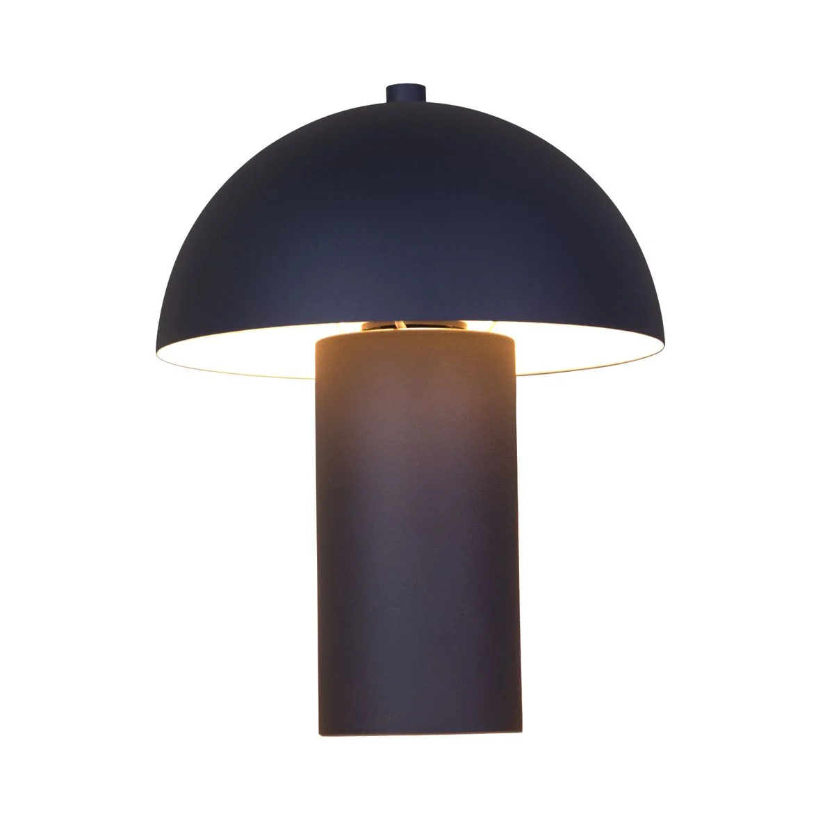 Lámpara de mesa negra mate con diseño contemporáneo Bert