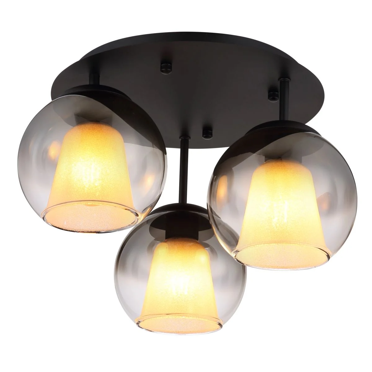Lámpara de techo moderna con elegantes esferas de cristal Barry