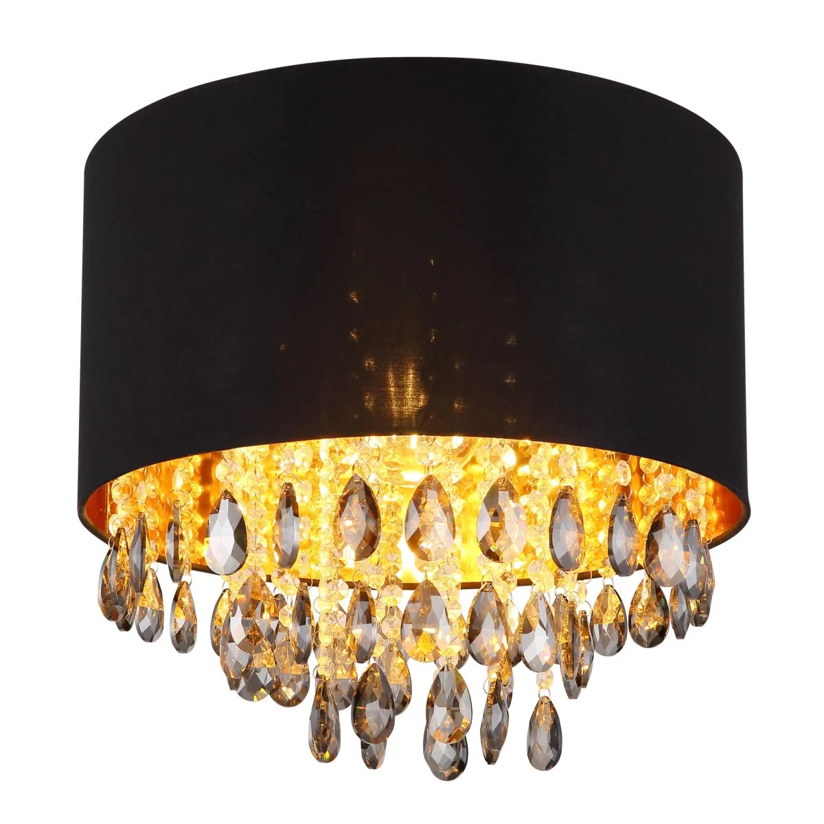 Elegante lámpara de techo con sombra de cristal Coletta